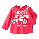 ホットビスケッツ(MIKIHOUSE HOT BISCUITS) ボディバッグプリント☆長袖Ｔシャツ(73-5202-973) 110cm コーラルピンク（75）