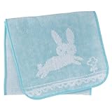 サカキバラメグミ クールうさぎ ポケットハンカチ グリーン