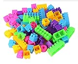 Lovoski 約250枚　プラスチック製　ビルディングブロック　積み木　パズル玩具　児童　知育玩具　多色