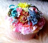 フラワーケーキ☆カップケーキ[陶器　V] プリザーブドフラワー