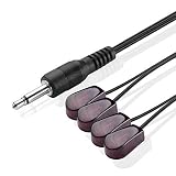 TNP IR Emitter Extender Extension Cable (10 Feet) - Quad 4 Head 3.5mm Jack Infrared Red Transmitter 