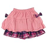 【SiShuNon/シシュノン】ダブルリボン2段フリルキュロット ベビー キッズ 女の子 リボン フリル キュロット スカート 80 5 ピンク