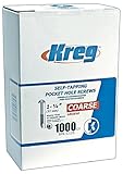 Kreg SML-C125 1-1/4-Inch No. 2 Coarse Screw (1000-Pack) [並行輸入品]
