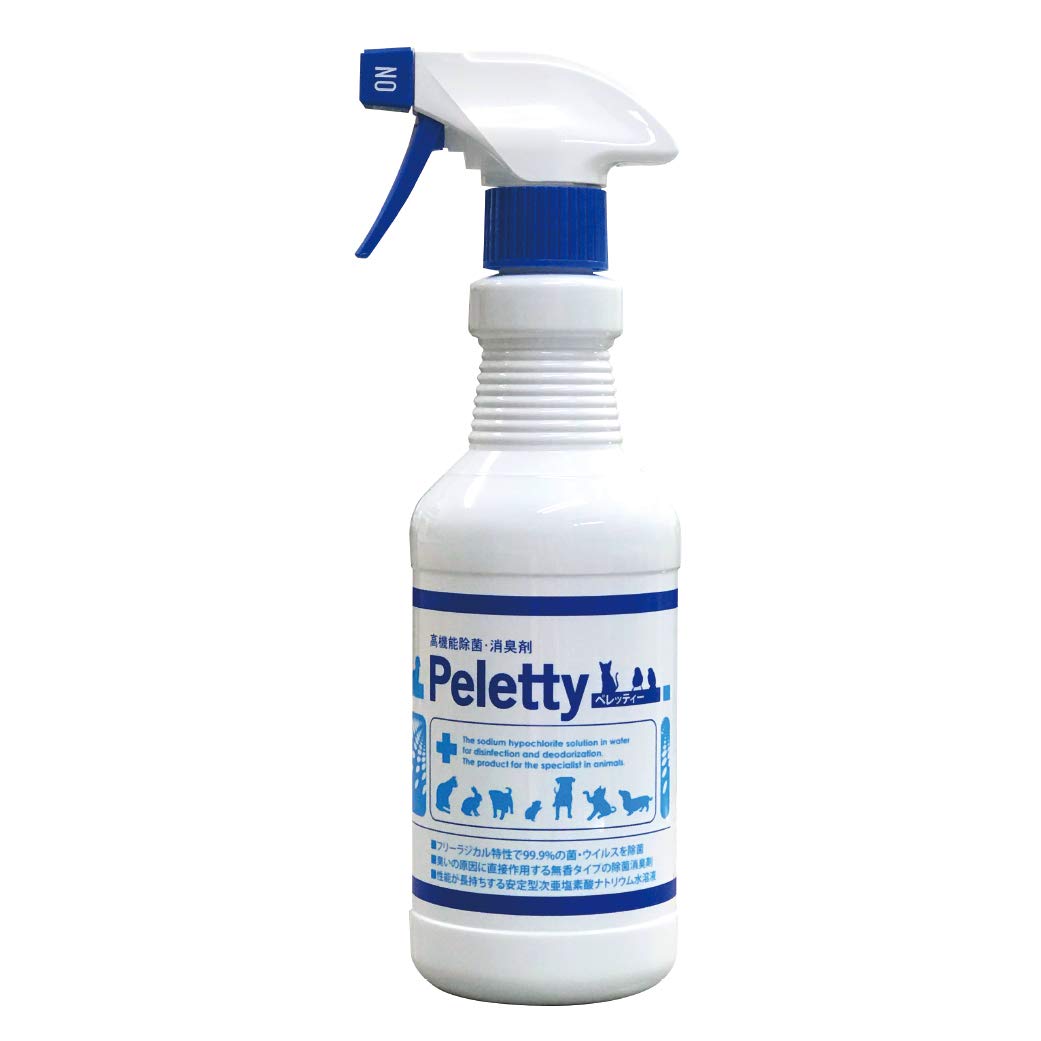 ペレッティー 獣医師が使うプロ用 ペット除菌 消臭剤 Peletty 500ml スプレー 犬 猫