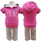 PUMA（プーマ）半袖ジップアップスウエット上下セット（ピンク×グレー） [Baby Product] [Baby Product]