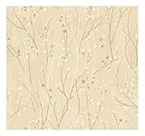 York Wallcoverings AD8223SMP Veranda Pussy Willow Branches 8-Inch X 10-Inch Wallpaper Memo Sample [並