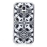 UNEXTATI Galaxy S5 Mini 対応 ケース 衝撃吸収 高品質 TPU ハード カバー 超薄型 液晶保護 脱着簡単 Samsung Galaxy S5 Mini用 Cover (ブラッ