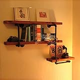 HAIZHEN 本棚の水パイプ棚ホームリビングルームの本バー