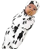 ARAUS　キッズ　寝袋　寝具　2点セット　寝袋+ヘアバンド　タオル　ストライプ　パイナップル　動物　べビー　子供　女の子　男の子　かわいい　快適　暖かい　薄い　春　夏　秋（0-12ヶ月用） (0-1