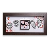 Moms Present 赤ちゃんの手と足 WALNUT FRAMEで3DプリントDIYキットをキャスティング(PW-1-フローリア) [並行輸入品]