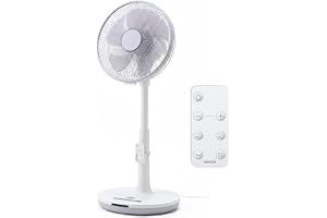 【Amazon.co.jp限定】[山善] 扇風機 リビング (日本メーカー製 DCモーター搭載) 静音 リモコン付き 左右自動首振り 風量切替12段階 入切タイマー付 ホワイトグレー YLX-AED30(WH)