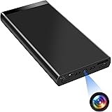 小型カメラ 45時間連続録画 隠しカメラ 256GB対応 モバイルバッテリーカメラ 1080P画質 自動暗視 重力センサー スパイカメラ ループ録画 携帯便利 日本語取扱付き ブラック