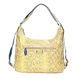 sunveno多機能女性バッグファッションLadys Snakeskinパターン女性ハンドバッグLargeサイズ カラー: イエロー