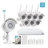 Zmodo All-in-One Wireless Outdoor Indoor Smart Home Security Camera 8CH NVR System 1TB Hard Drive wi
