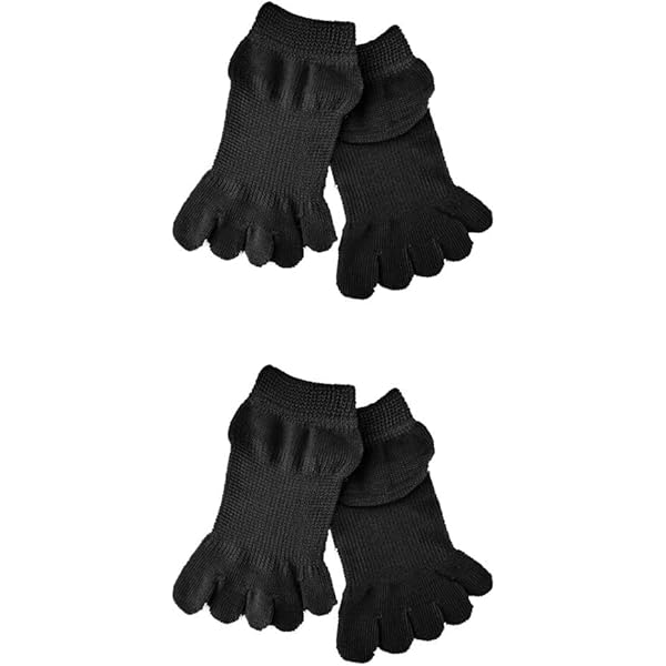 ゆびのばソックス　ロングとアンクルブラックSサイズの4足セット Amazon.co.jp: 2足セット 5本指 ゆびのばソックス ゆびのば