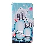 UNEXTATI Galaxy A8 ケース 高級 合皮レザー 手帳型 ケース カバー カードホルダー スタンド マグネット開閉式 付き Samsung Galaxy A8 ケース Case (P12