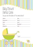 Baby shower, Game Striped Design, Animal Game, Boy / Girl by EzStickers