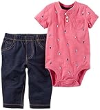 カーターの赤ちゃんの男の子印刷ボディスーツセット カラー: レッド