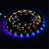 Yaqing Lighting 16.4ft/5m APA102-C 30 LEDs/m 150 Pixels Individually Addressable RGB Magic Color LED