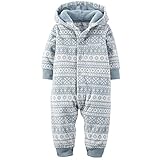 カーターズ ロンパース carter's 2015年秋冬最新作 男の子用グレーネイティブ柄フードフリース地お出かけ用ジャンプスーツ (18months(78-83cm)) [並行輸入品]