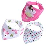 9 #バタフライプリンセス3点ベビー女の子男の子Kids三角形ヘッドスカーフBandana Bibs SalivaタオルDribble
