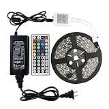 WENTOP LEDストリップライトキットDC 12 V UL Listed電源供給non-waterproof SMD 5050 16.4 Ft 300個( 5 m ) RGB 60leds / M