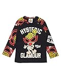 (マイファーストヒステリック) MY FIRST HYSTERIC MINI FACE総柄ラグラン長袖Tシャツ 90cm ブラック
