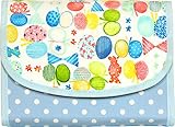 Pouche(ポーチェ) 母子手帳ケース ジャバラ リボンちょうちょキャンディー (ブルー) pojb3-74724-1-1-2