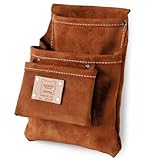 Heritage Leather 583SP 3-Pocket Professional Split Leather Drywall Bag [並行輸入品]