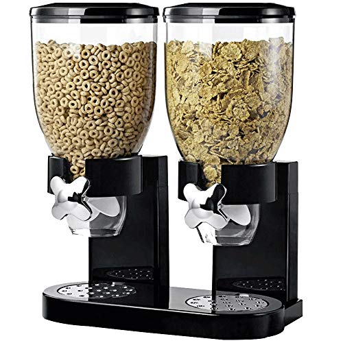 5l ポップンディスペンサー 食品ディスペンサー シリアルコンテナ収納セット 大容量 デュアルポーションコントロール 貯蔵穀物タンク お菓子入れ 卓上 豆 オートミール 穀物 保存容器 防湿 家庭用 業務用 おしゃれ Moonvvin cp07 2 0916 の最安値と