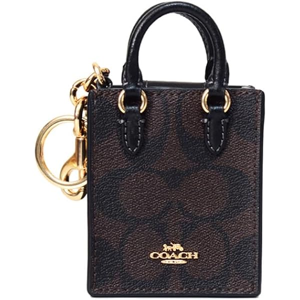 COACH コーチ　サーキュラーコインポーチバッグチャーム・シグネチャーデニム 公式】コーチアウトレット | サーキュラー コイン ポーチ バッグ