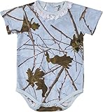 Trail Crest Infant Camo onesie-半袖ボディスーツ カラー: ブルー