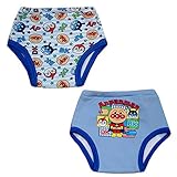 2枚組 アンパンマン トイレトレーニング 4重層 トレーニングパンツ おむつはずし（ブルー90cm）