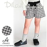 (エマーブル) AIMABLEチェックショートパンツ/春 90 ブラック