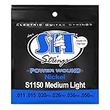 SIT STRINGS エスアイティストリングス エレキギター弦 PowerWound MEDIUM LIGHT S1150 .011-.050 【国内正規品】