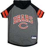 NFL CHICAGO BEARS HOODIE for DOGS & CATS. | NFL FOOTBALL licensed DOG HOODY Tee Shirt Medium| Sports