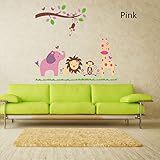 Cartoonフォレスト動物の取り外し可能な壁のステッカー子供部屋ホームデコレーションDIY 24 x 35 inches