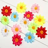 50 PC シルクの人工的なデイジーの花の頭家の結婚式の装飾