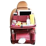 Quora車Backseat Organizer with iPad /タブレットホルダー、マルチポケット付きボトル、ティッシュボックス、ベビー旅行アクセサリーとキッズ玩具ストレージ、バックシートプロ