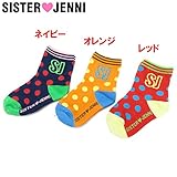 (ジェニィ)JENNI ドット SJ 3Pクルーソックス M(16～18センチ) オレンジ(062)