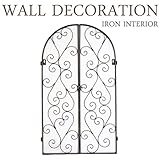 アイアン壁飾り ウォールデコレーション 壁掛け インテリア オープンドア ウォールオーナメント アートパネル インテリア雑貨 ディスプレイ 玄関 レトロ アンティーク おしゃれ