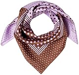 [ビームス デザイン] シルクスカーフ 50606507 ライラック 約64cm×64cm 50606507B