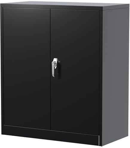 Amazon.co.jp: スチール書庫 引戸書庫 鍵付きキャビネット A4サイズ