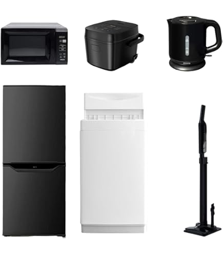 Amazon | [山善] 【新生活家電6点セット】 家電セット 冷蔵庫106L 洗濯