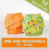 FuzziBunz Adjustable Diaper, Chevron, 10-40 Pound by FuzziBunz [並行輸入品]