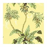 York Wallcoverings AC6153SMP By The Sea Jungle Boogie 8 X 10 Wallpaper Memo Sample, Yellow/Green [並行