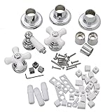 BrassCraft SK0387 Universal Fit Tub and Shower Faucet Trim Kit, Chrome/White Ceramic by BrassCraft