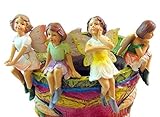 Fairy Garden Pot Hugger Set of 4 Different Fairies Flower Pot and Vase Hugger [並行輸入品]