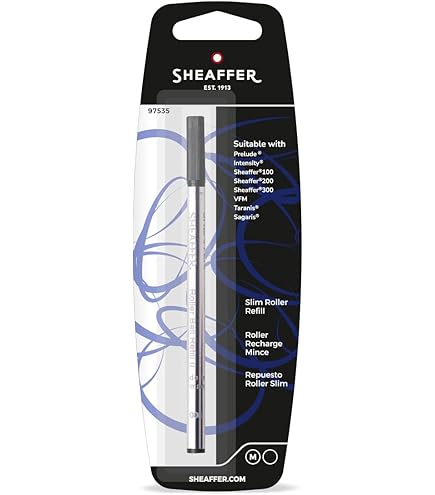 Sheaffer Classic Roller Ball Ink Pen Refills 2 Black Medium - View #5