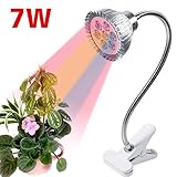 植物育成LEDスタンドランプ 7w 赤/青/ピック すくす～くクリップLEDランプ 多肉植物育成 二代光触媒 室内栽培ライト 観賞用 水耕栽培ランプ人工観葉植物（1年保証付き）園芸Kingstar